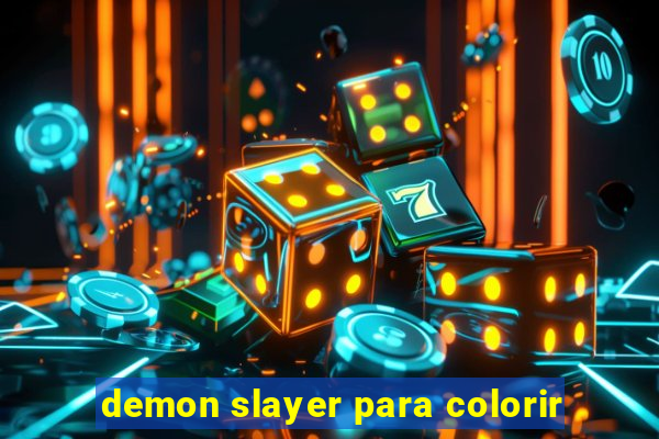 demon slayer para colorir